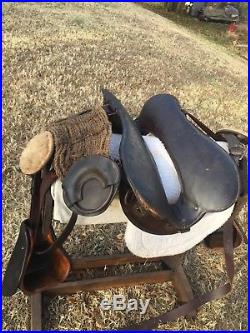 Mcclellan saddle 12 inches seat probably 1904 original, stamped US stirrups