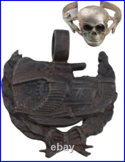 Memento Mori WW2 German tankmans ring WWII Germany Army Wehrmacht armored force