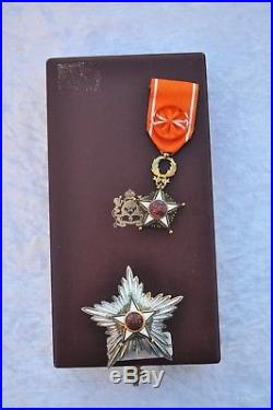 Morocco Order Of Ouissam Alaouits, Grand Officer Set
