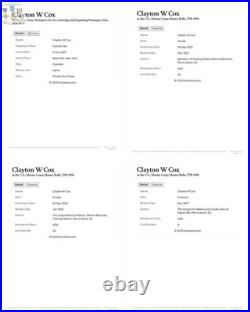 N? 86685 China Marine Corps Good Conduct Medal Numbered Named Clayton Cox 1929