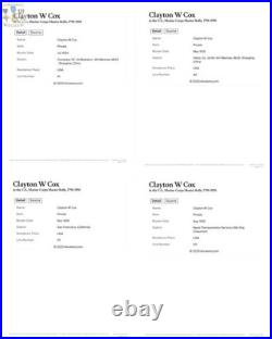 N? 86685 China Marine Corps Good Conduct Medal Numbered Named Clayton Cox 1929