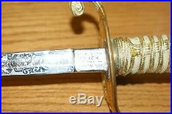 N. S. Meyer new york Navy officers Sword with leather case
