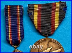 NAVY, YANGTZE SERVICE MEDAL, M. No. 11368, FULL WRAP BROOCH, CHINA SAILORS & MINI