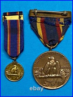 NAVY, YANGTZE SERVICE MEDAL, M. No. 11368, FULL WRAP BROOCH, CHINA SAILORS & MINI