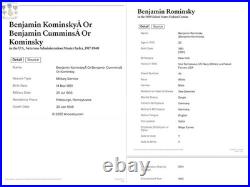 Named 1910 Navy Good Conduct Medal Cbm Benjamin Kominsky Numbered Ww1 +research