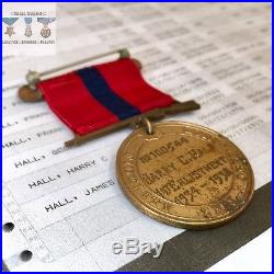 Named 1934-1938 Marine Corps Good Conduct Medal N100544 Harry C. Hall +research