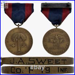 Named Army Philippine Insurrection Campaign Medal Cpl. Sweet 19th Inf. +research