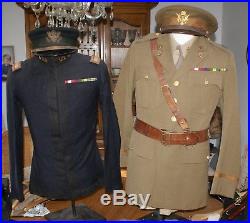 Named M-1926 Pattern US Army Lt. Col Uniform, M1895 Sack Coat, Visor, Media