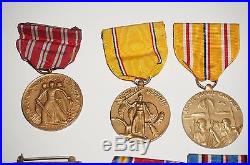 Named Navy 1922 Good Conduct Medal Clasps USS Trenton USS Janson Group WWI WWII