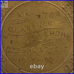 Named Usmc Good Conduct Medal 1919-1921 Ww2 Uscg Chief C. Schone Operation Torch