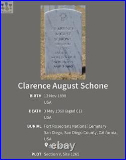Named Usmc Good Conduct Medal 1919-1921 Ww2 Uscg Chief C. Schone Operation Torch