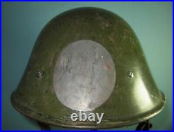Named genuine Dutch M34 helmet Stahlhelm casque casco elmo WW2