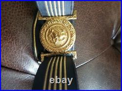 Naval Commander's Hat, Sword Belt and Epaulets 1922. Incl. Case, tag Carvel Hall