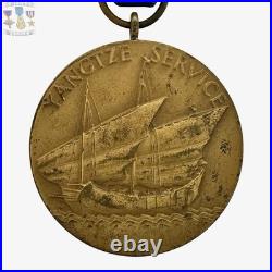 Navy Yangtze Medal Good Conduct Group Numbered Named Electrician Mate Leo Bridge