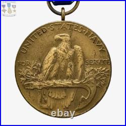 Navy Yangtze Medal Good Conduct Group Numbered Named Electrician Mate Leo Bridge