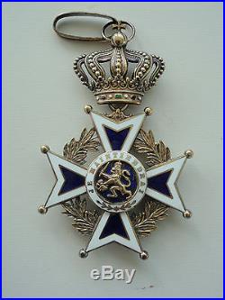 Netherlands Order Of House Of Nassau Commander Grade Neck Badge. Cased. Rare. Ef