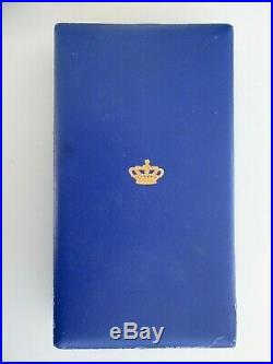 Netherlands Order Of House Of Nassau Grand Cross Case With Sash Only. Rare