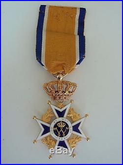 Netherlands Order Of Orange-nassau Officer Grade. Made In Gold! Rare! Ef