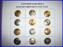 Nice Collection of 21 Buttons of the Spanish Republic and Civil War 1931/1939