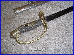 Nice Early Rare Variation Japanese Dress Officer Sword, Rayskin
