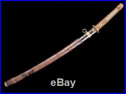 Nice Japanese Army Officer Sword Wwii, Signed Yoshiharu