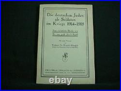 NobleSpirit 3970Rare 1921 German Monograph of German-Jewish Soldiers in WWI