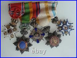 Norway Serbia Annam Cambodia Romania Medal Bar For 5 Medals