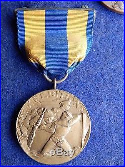 Numbered 2nd Nicaragua Campaign-WW2 USN Named Medal/Insignia Lot Warrant Off NR