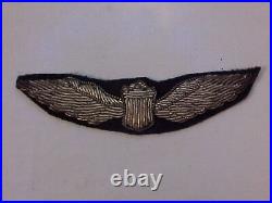ORIG'L & VG Condition 1930's Air Corps Silver Bullion Pilot's Wings SALE PRICED