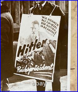 ORIGINAL HINDENBURG DEFEATS HITLER MARCH 13th 1932 ELECTION POLLING PLACE PHOTO
