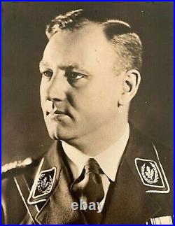 ORIGINAL WW2 GERMAN STABSCHEF VIKTOR LUTZE PHOTO POSTCARD RPPC c1942