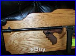Oak Hanging Display For Thompson 1927a-1 (t-1) W Drum/stick. Tommy Gun! #w2