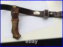 Old Danish or Norwegian scout belt with a lining for a 40km hike