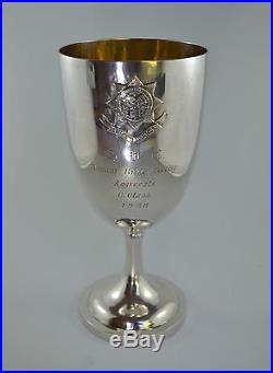 Old SHANGHAI VOLUNTEER CORPS 1928 TUCK CHANG CHINESE EXPORT SILVER TROPHY CUP