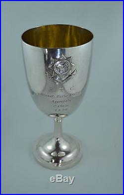 Old SHANGHAI VOLUNTEER CORPS 1928 TUCK CHANG CHINESE EXPORT SILVER TROPHY CUP