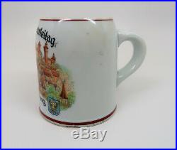 Old WW1 vintage antique Nurnberg beer mug ceramic stein WW2 Imperial German 0.5L