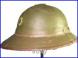 Orig 1930's Brazilian lightweight sun helmet casque Adrian stahlhelm casco elm