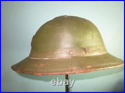 Orig 1930's Brazilian lightweight sun helmet casque Adrian stahlhelm casco elm