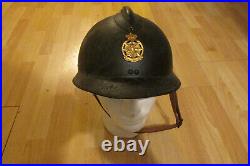Orig Belgian civil defense Adrian M31 helmet casque stahlhelm casco elmo