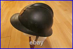 Orig Belgian civil defense Adrian M31 helmet casque stahlhelm casco elmo