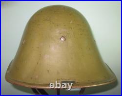 Orig Netherlands Dutch M38 helmet Stahlhelm casque casco elmo WW2 2WK 2GM