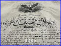 Orig President Franklin Roosevelt Naval Appointment Document 1938 US Navy WW2