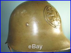 Orig compl Czechoslowakian M25-30 helmet casque stahlhelm casco elmo Kask