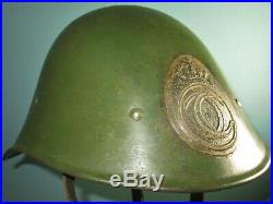 Orig complete M38 Romanian helmet Dutch export WW2 casque stahlhelm casco