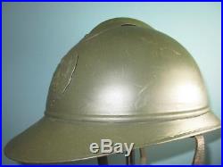 Orig rare Belgian adrian M20 Fonson helmet casque Stahlhelm casco elmo WW