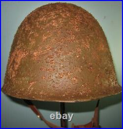 Orig repaired Polish 1930s WW2 helmet casque stahlhelm casco elmo 1GM 1WK