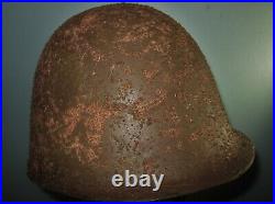Orig repaired Polish 1930s WW2 helmet casque stahlhelm casco elmo 1GM 1WK