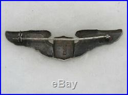 Original 1920's Blackington Pilot Wing-sterling-pin Back-3 Inches Wide