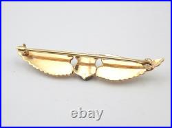 Original 1920s US Army Air Corps Pilot 14K Gold Mess Dress Wings Original 1920s US Army Air Corps Pilot 14K Gold Mess Dress Wings