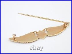 Original 1920s US Army Air Corps Pilot 14K Gold Mess Dress Wings